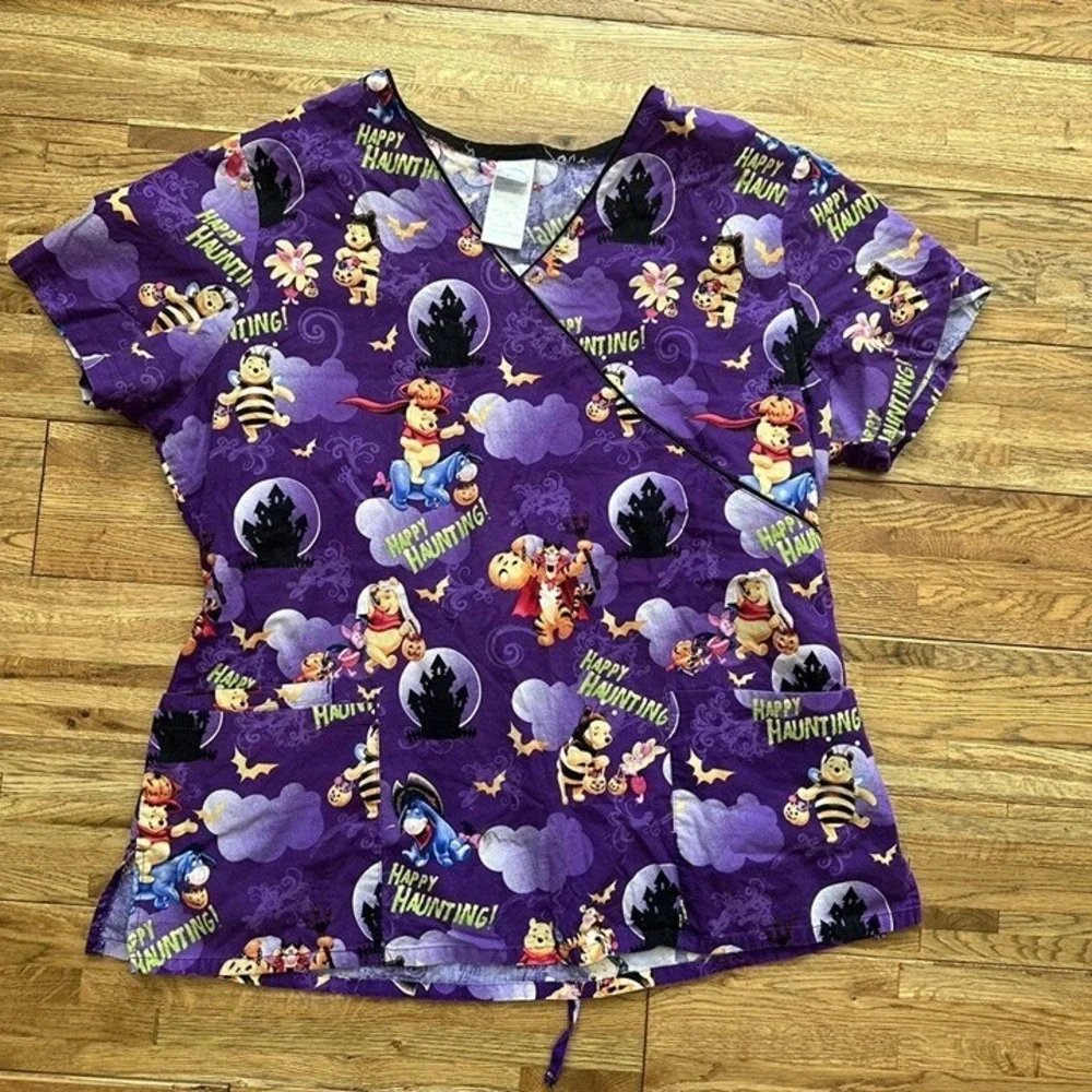 Disney Winnie the Pooh and Friends Halloween Happy Haunting 2 pocket Tie-back Sc